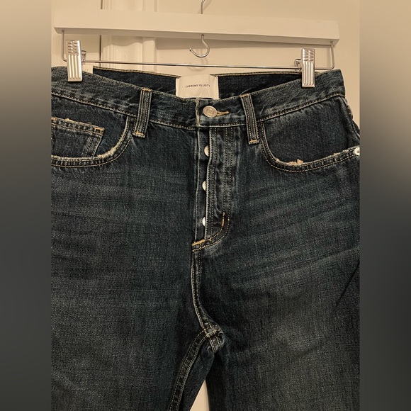 NWT CURRENT ELLIOTT
The Exposed Fly Vintage Cropped Slim Jeans | Denim blue - Picture 6 of 10